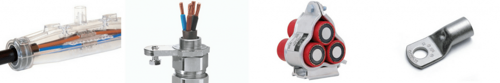 LV - Low Voltage Cable Joints, Glands, Cleats, Lugs & Accessories (1000 Volts) 电缆接头腺体楔子凸耳- LV低电压