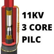 11kV电缆接头3核心PILC热压缩直网联包