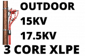 15kv 17.5kv电缆终端套件HV 3核心XLPE户外（热缩）