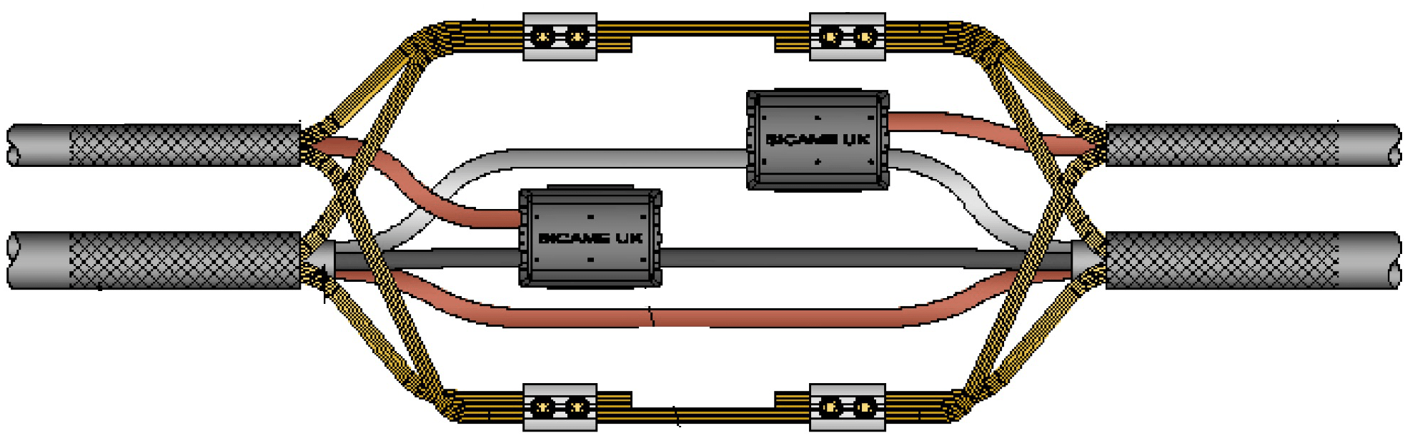 单级或三级可塑CNE16sqm至35sqm服务分支电缆联合