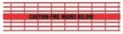 检测amesh警告消防网下-红色警告磁带