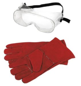 安全Goggles和Heat反光手套